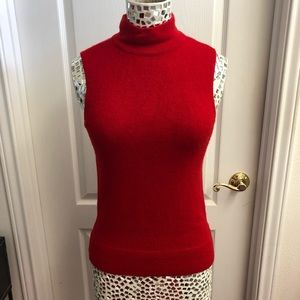 Cashmere Turtleneck Sleeveless Sweater